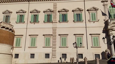 View of the Quirinal Palace Stock Footage 332609179