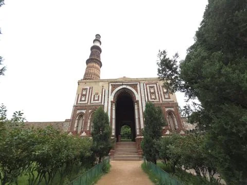 A View Of Qutub Minar Complex, A Unesco World Heritage Site In New Delhi, India 写真素材