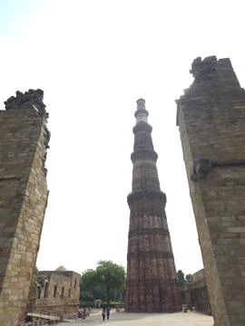 A View Of Qutub Minar Complex, A Unesco World Heritage Site In New Delhi, India 写真素材