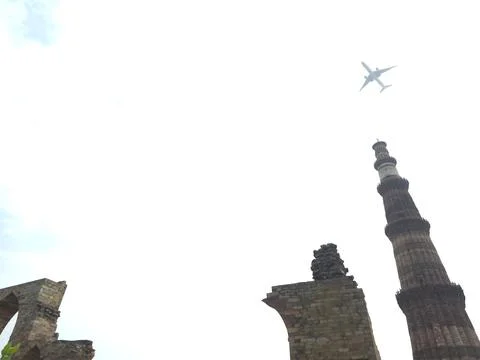 A View Of Qutub Minar Complex, A Unesco World Heritage Site In New Delhi, India 写真素材