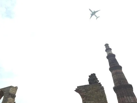 A View Of Qutub Minar Complex, A Unesco World Heritage Site In New Delhi, India 写真素材