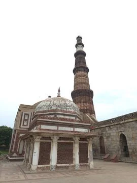 A View Of Qutub Minar Complex, A Unesco World Heritage Site In New Delhi, India 写真素材