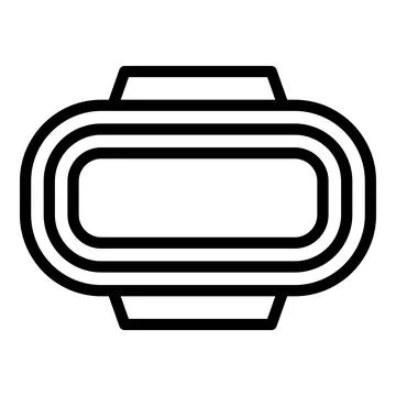 View racetrack icon outline vector. Race circuit Stock Illustration