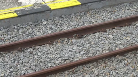 View of a Rail Road From Train Stock Footage 208839951