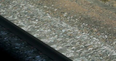 View On The Rails From The High Speed Train Stock Footage 97026793
