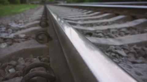 View of the railway line outside Stock Footage 132443770