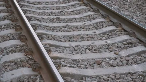 View of the railway line outside Stock Footage 132443772