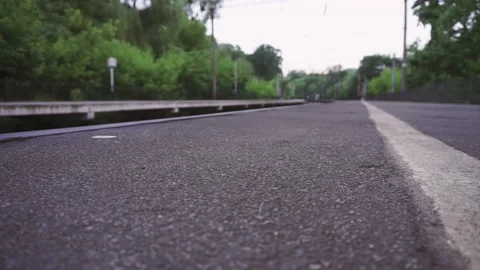 View of the railway line outside Stock Footage 132443797