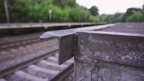 View of the railway line outside Stock Footage 132443805