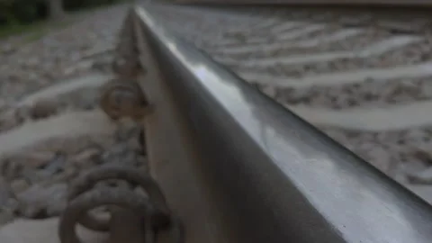 View of the railway line outside Stock Footage 132443819