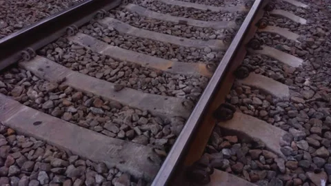 View of the railway line outside Stock Footage 132443840