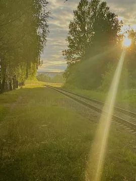 View of the railway Stock Photos