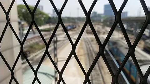 View from railway station Video stock 238757440