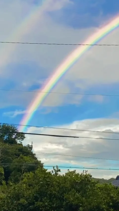 View rainbow day Stock Footage 209893046