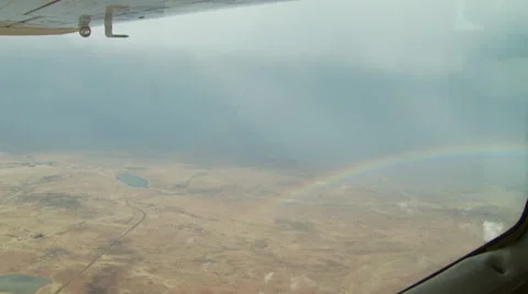 View of ranch from aircraft Stock Footage 54590899