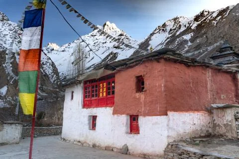 The view of Rangrik Temple Foto stock