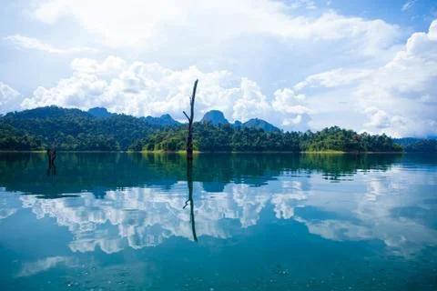 View of Ratchaprapa dam Stock Photos