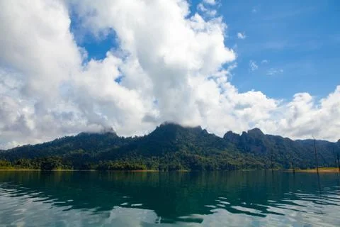 View of Ratchaprapa dam Stock Photos