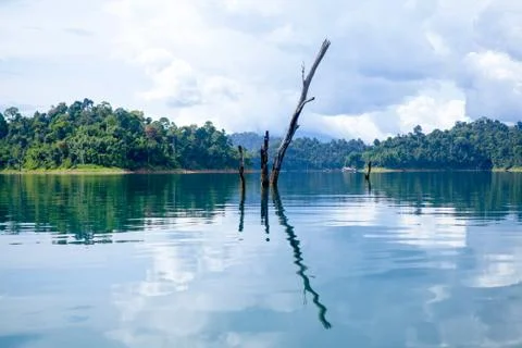 View of Ratchaprapa dam Stock Photos