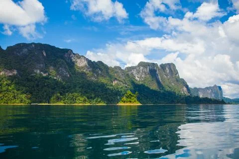 View of Ratchaprapa dam Stock Photos