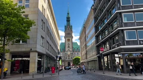 View Of The Rathaus Building Stock Footage 204850373
