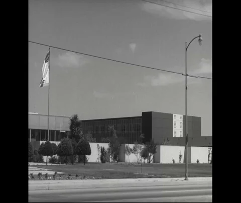 View of RCA building and headquarter of Paramount Pictures - 1966 Stock Footage 101721757
