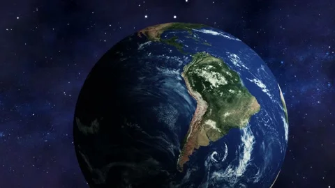 View realistic 3d Earth planet zoom out ... | Stock Video | Pond5