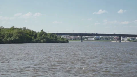 View of the receding bridge Stock Footage 113535406