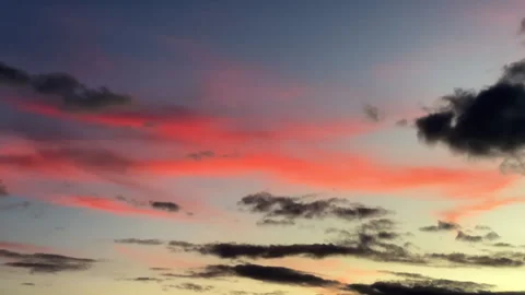 A view of a red clouds on evening 스톡 동영상 276167590