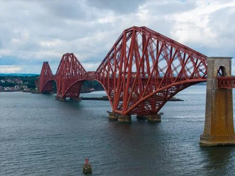 View Of The Red Forth Bridge Stock Photos