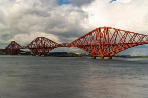 View Of The Red Forth Bridge Stock Photos