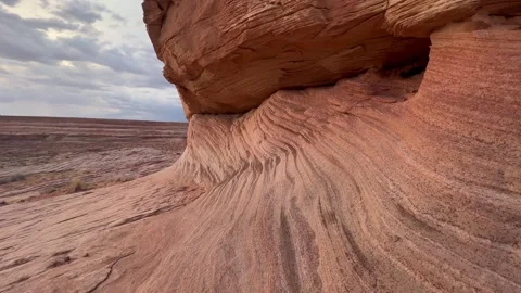 View of a red rock landscape 库存影片 254807205