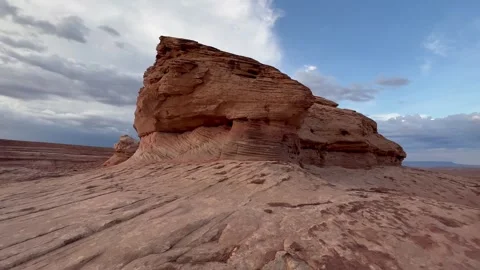 View of a red rock landscape 库存影片 254807218