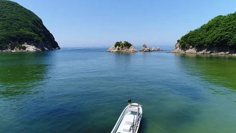 View of the reef of beautiful ocean Stock Footage
