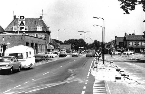 View of the refurbishment work at the De Poort intersection, in the S10 (t... Foto stock