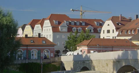 View on Regensburg 스톡 동영상 68655051