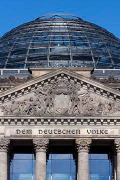 A view of the Reichstag building Stock Photos