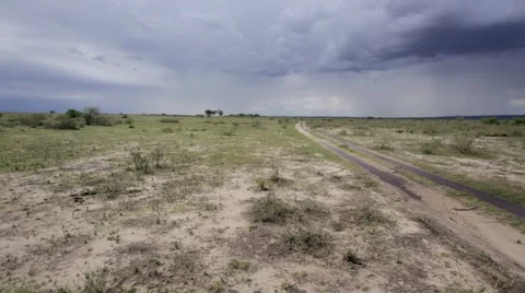 View of remote Tanzania Stock Footage 49010275