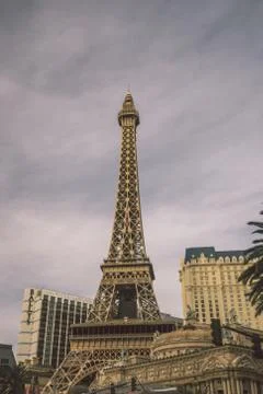 View on the replica of Eiffel Tower at Paris Hotel &amp; Casino. Las vegas Foto stock