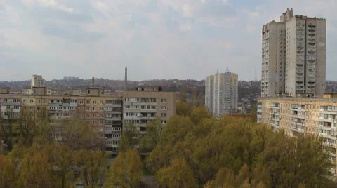 View of the residential area Stock Footage 58802333