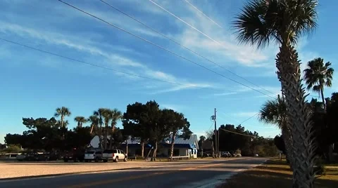 View of restaraunt on beach Vídeos de archivo 45300125