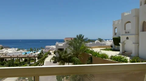 View from the restaurant. Video stock 58590392