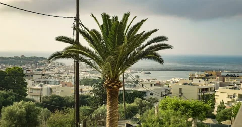 View at Rethymnon Crete Greece Stock Footage 54403621