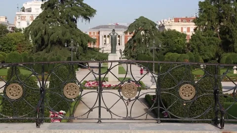 View of Retiro Park, Madrid Stock Footage 158925364