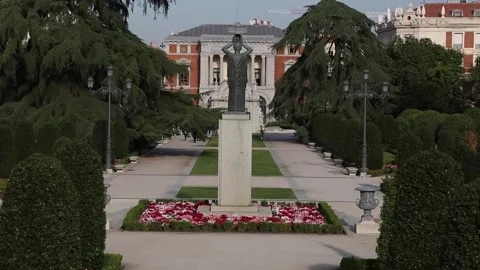 View of Retiro Park, Madrid Stock Footage 158925368