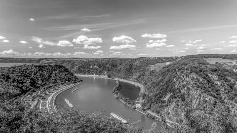 View of the Rhine Valley Stock Photos