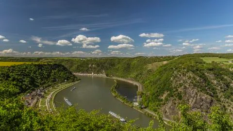 View of the Rhine Valley Stock Photos