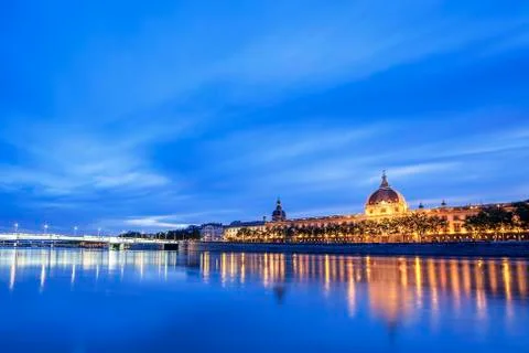 View of rhone river Stock Photos