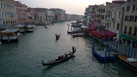 A View from Rialto Bridge 库存影片 91864922