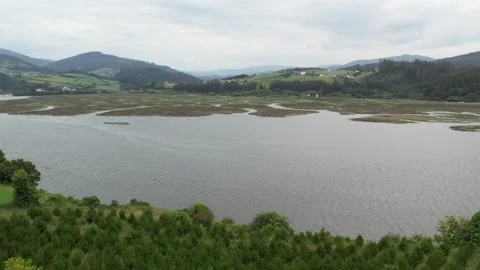 View of Ribadeo Estuary on a Cloudy Summer Afternoon - 157 Video stock 310323671